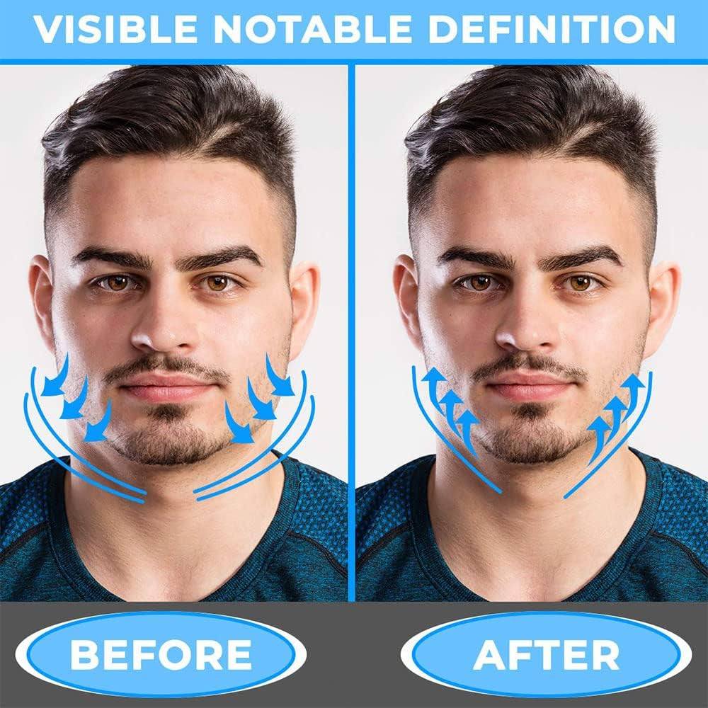 (Grey X3) Face Jaw Muscle Exerciser Silicone Slim Beauty Fitness Facial Line Trainer